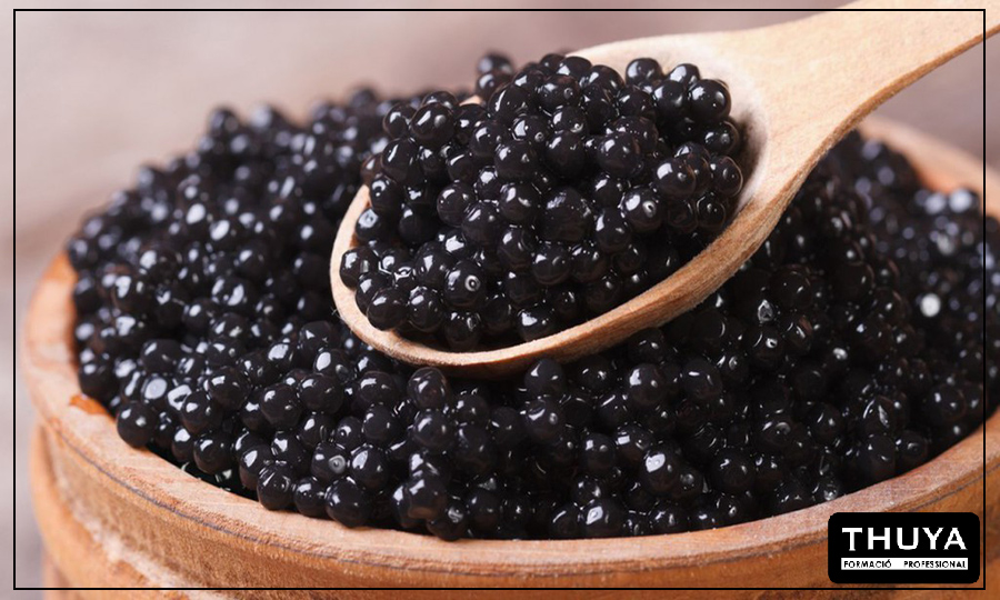 material caviar para la creación de cosmética negra