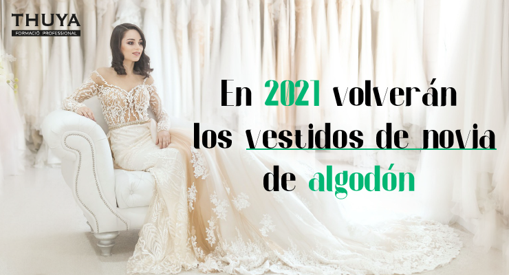 En 2021 volverán los vestidos de novia en algodón